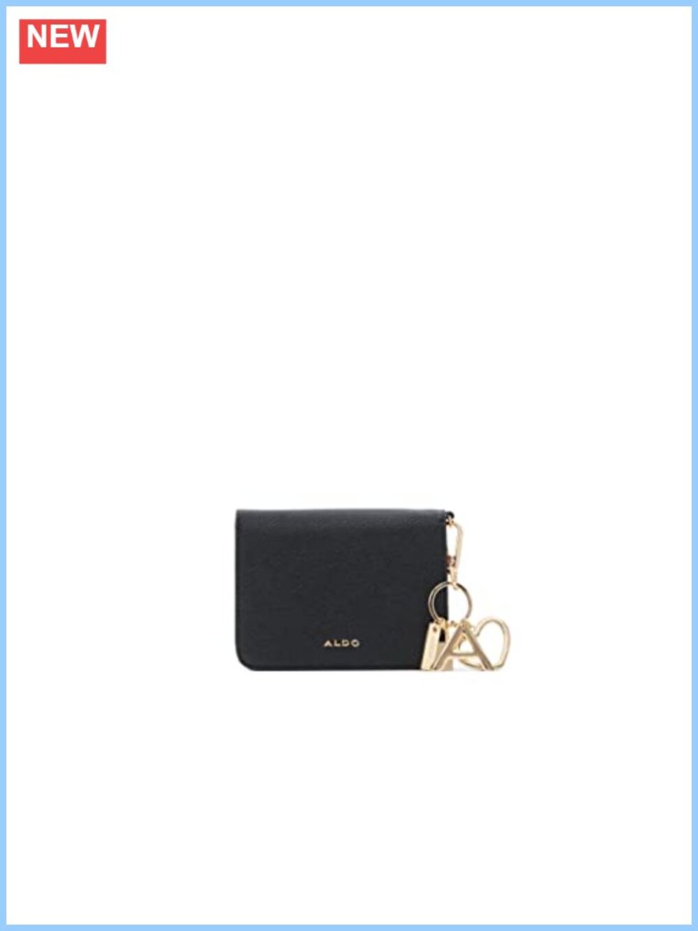 Faux Leather Envelope Wallet with Magnetic Closure & Card Slot
